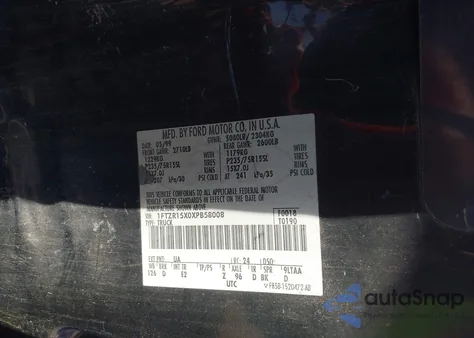 1999 Ford Ranger Xlt из США, поврежденный, VIN 1FTZR15X0XPB58008